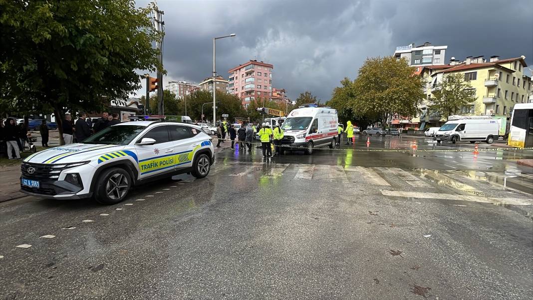 Konya merkezde kahreden kaza! Yaşlı kadın öldü 2